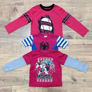 Bundle of 3 Marvel Kids T shirts Size 4